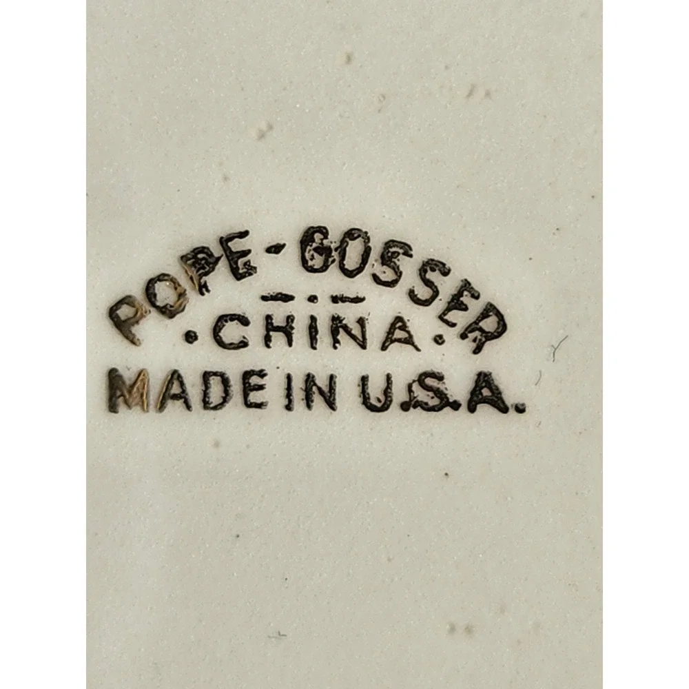 Pope Gosser Bone China Teacup & Saucer Set
